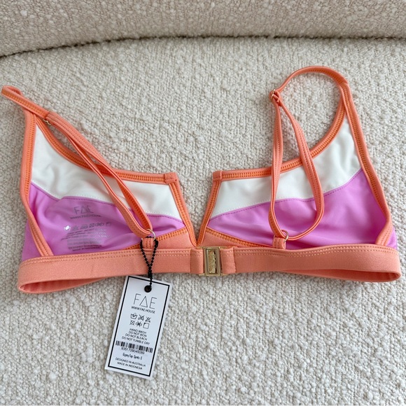 Fae gypsy TOP seychelles bikini | Pink, Orange & White - Picture 2 of 7